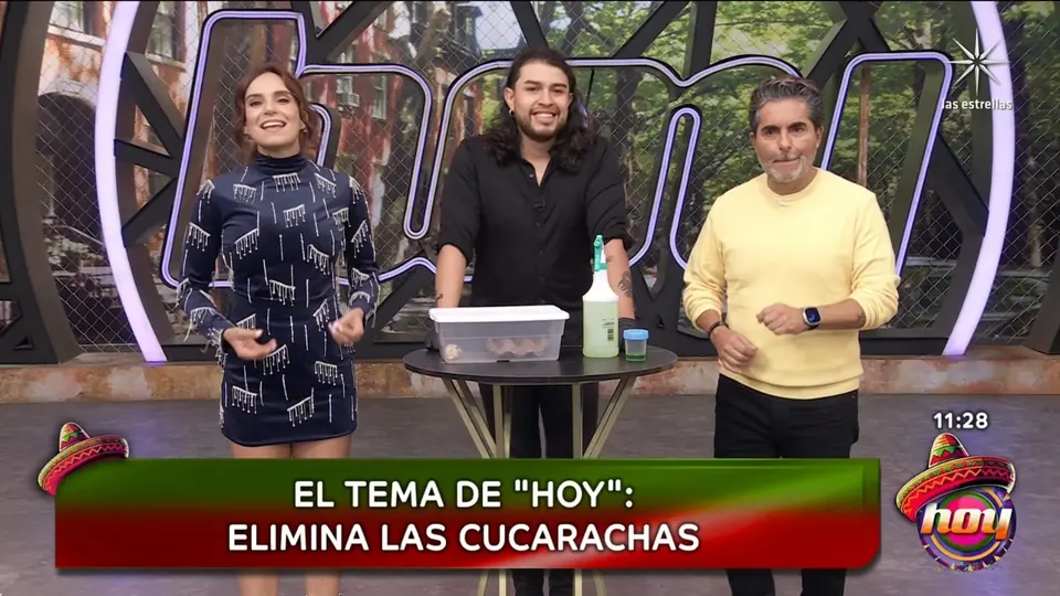 Daniel Torres, el Fumigador Bonito, en el foro del programa HOY de Las Estrellas